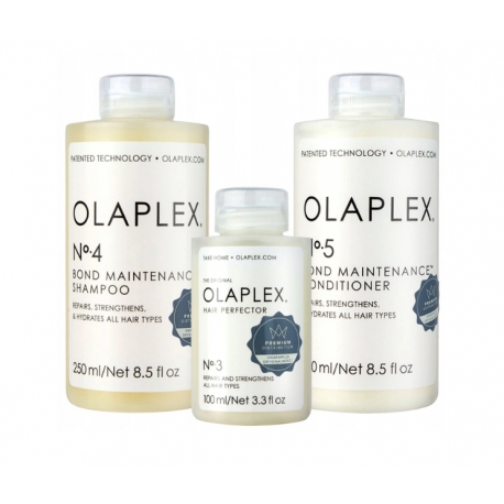 Olaplex Zestaw regeneracja włosów No3 + No4 + No5