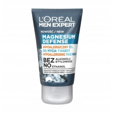 L'Oreal MEN Magnesium Defence Żel myjący do twarzy